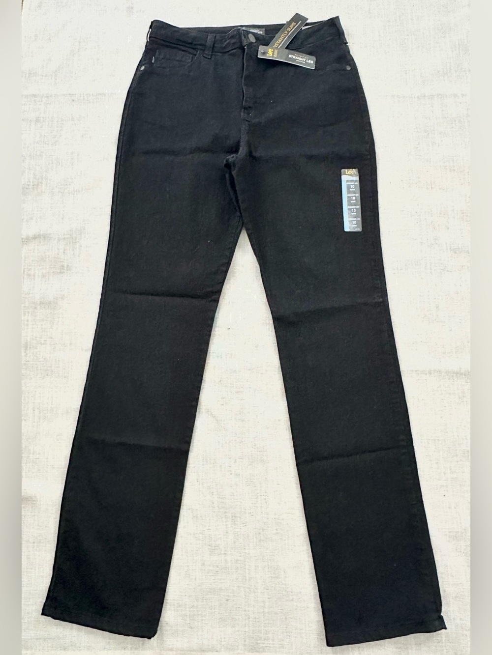Lee Relaxed Fit Women’s Black Straight Leg High Rise Jeans NWT Size 10